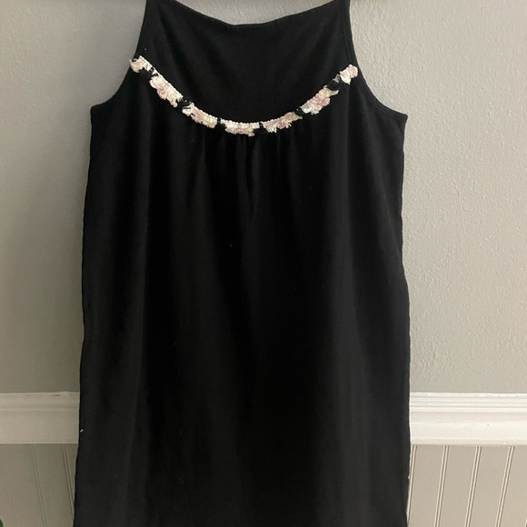 Old Navy Girls Medium Black Tassle Swing Dress - Picture 4 of 9